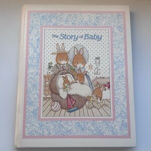 Vintage Baby Memory Book Bunny Themed - Clinton Prints
